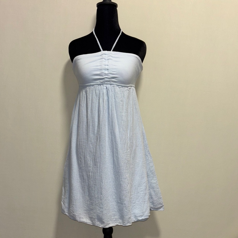 Hard Tail Forever Light Blue Halter Dress